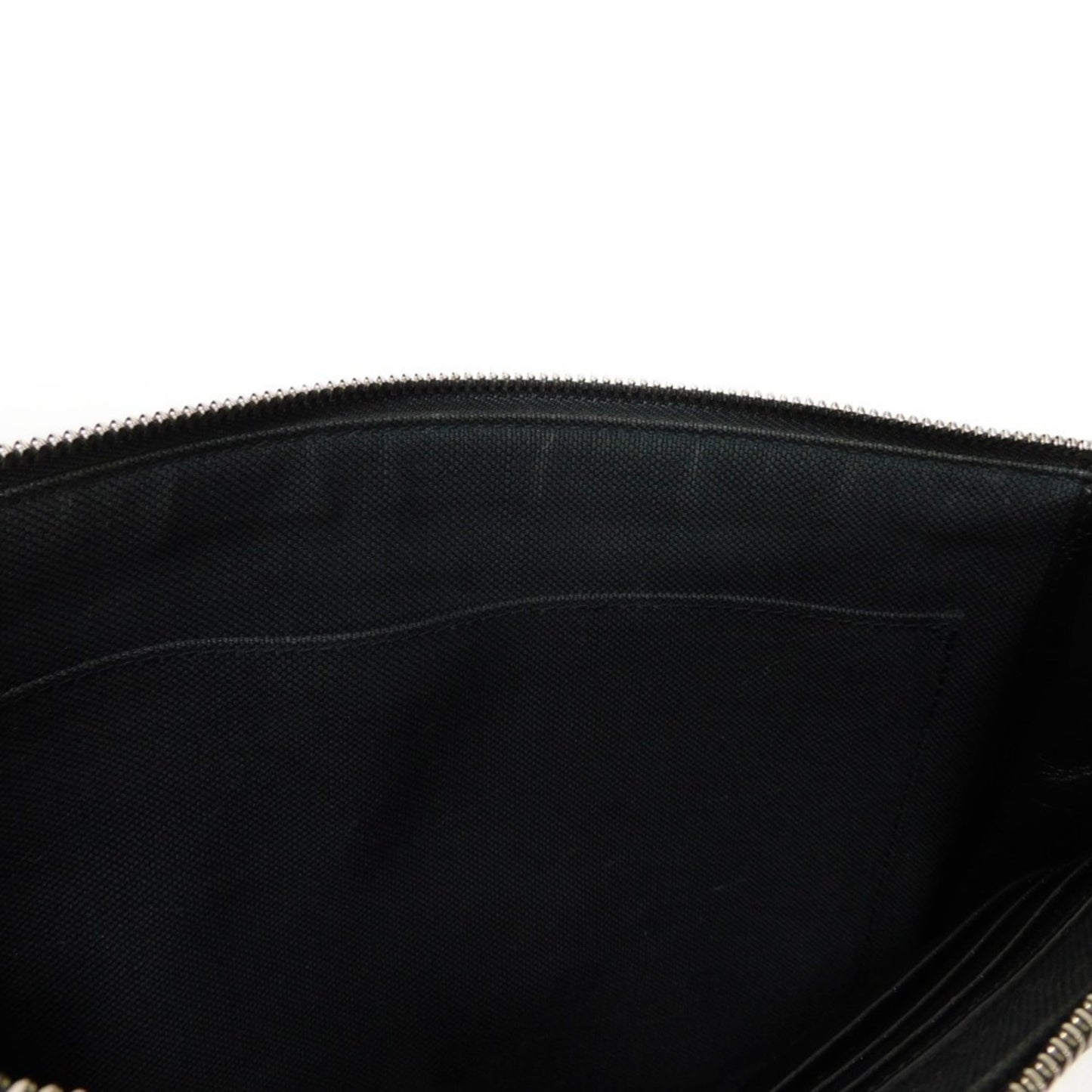 Gucci Black Multi-Color Canvas Leather Clutch Bag Pouch