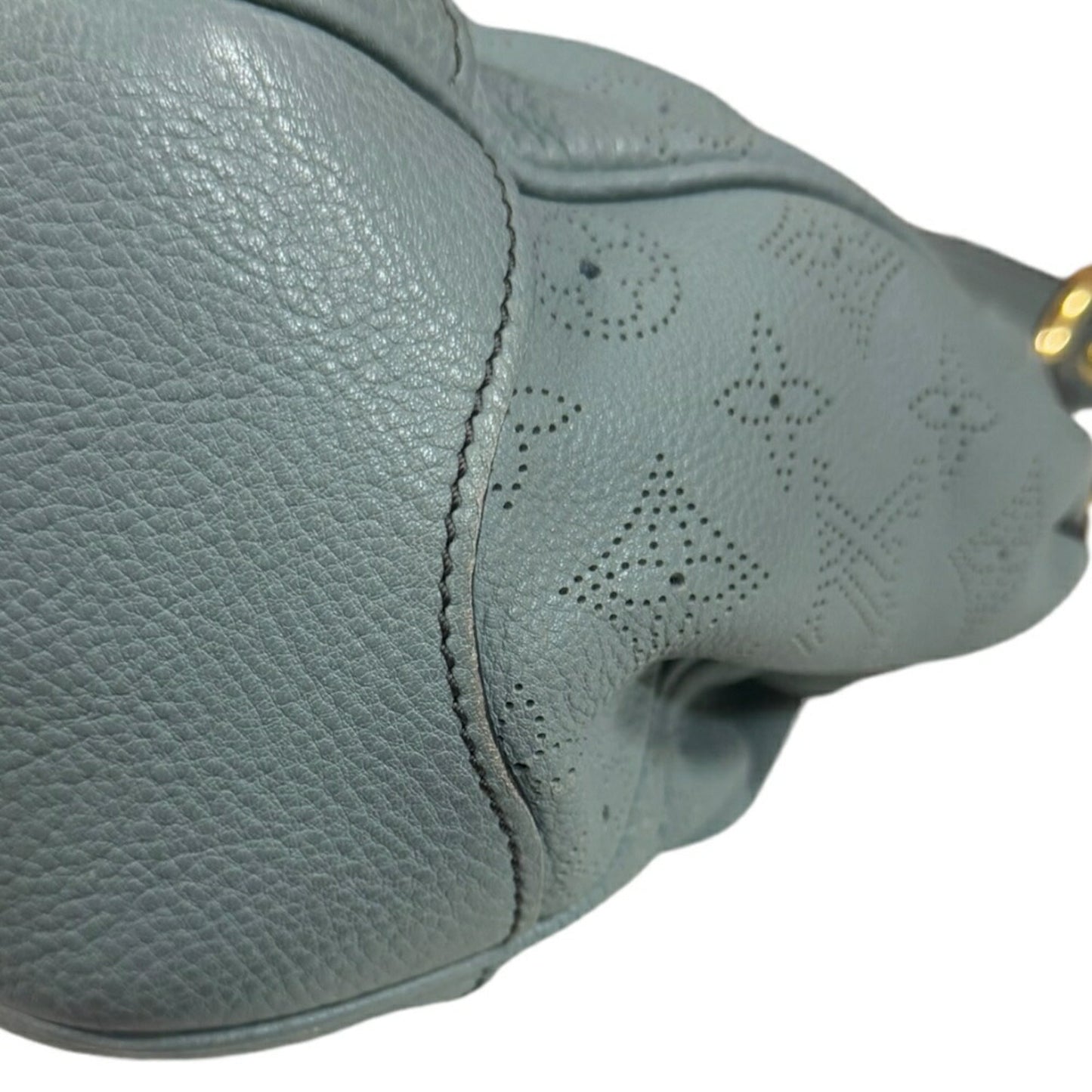 Louis Vuitton Blue Blue Ciel Mahina Leather Monogram Shoulder Bag