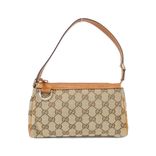 Gucci Gg Canvas Beige Orange Gg Canvas Shoulder Bag ()