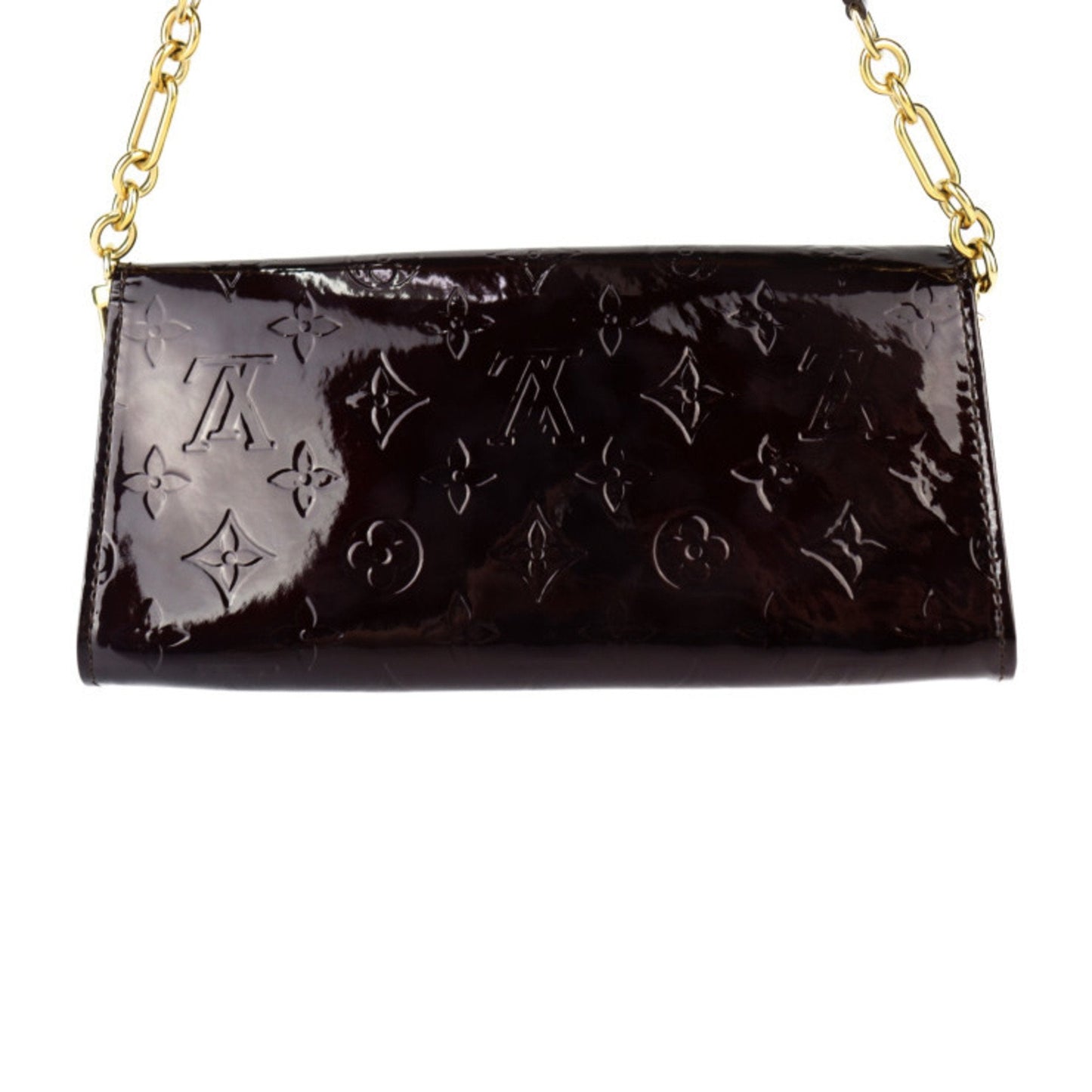 Louis Vuitton Amarante Monogram Vernis Clutch Bag Handbag Pouch Shoulder Bag