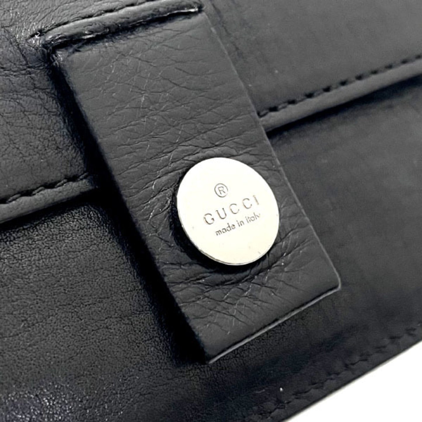 Gucci Black Leather Coin Purse/Coin Case