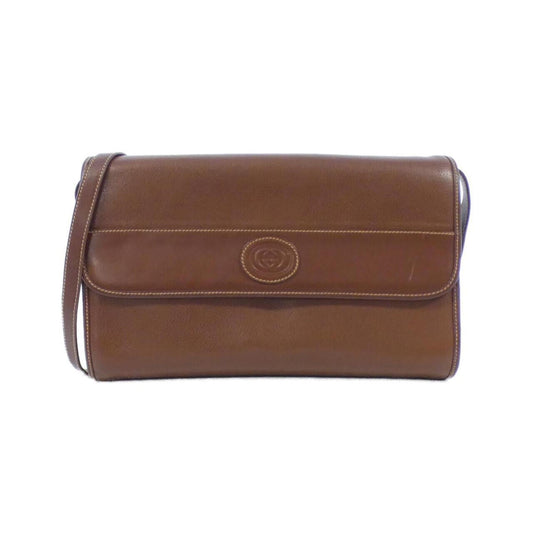 Gucci Brown Leather Shoulder Bag ()