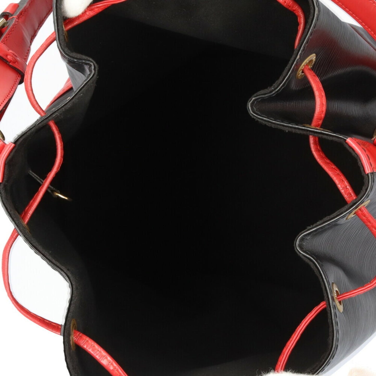 Louis Vuitton Black Red Color Epi Leather Shoulder Bag