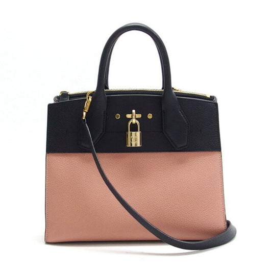 Louis Vuitton Magnolia Noir Leather Handbag Shoulder Bag ()