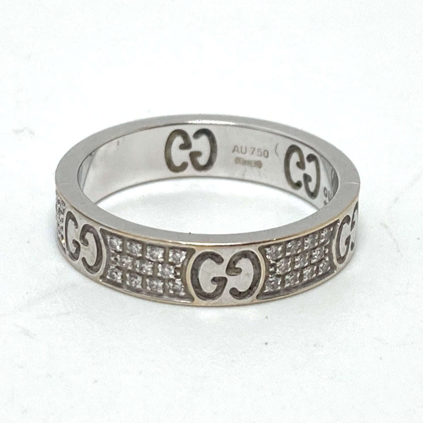 Gucci Silver White Gold (18K) Band Ring