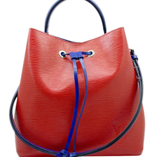 Louis Vuitton Blue Red Color Epi Leather Handbag Shoulder Bag ()