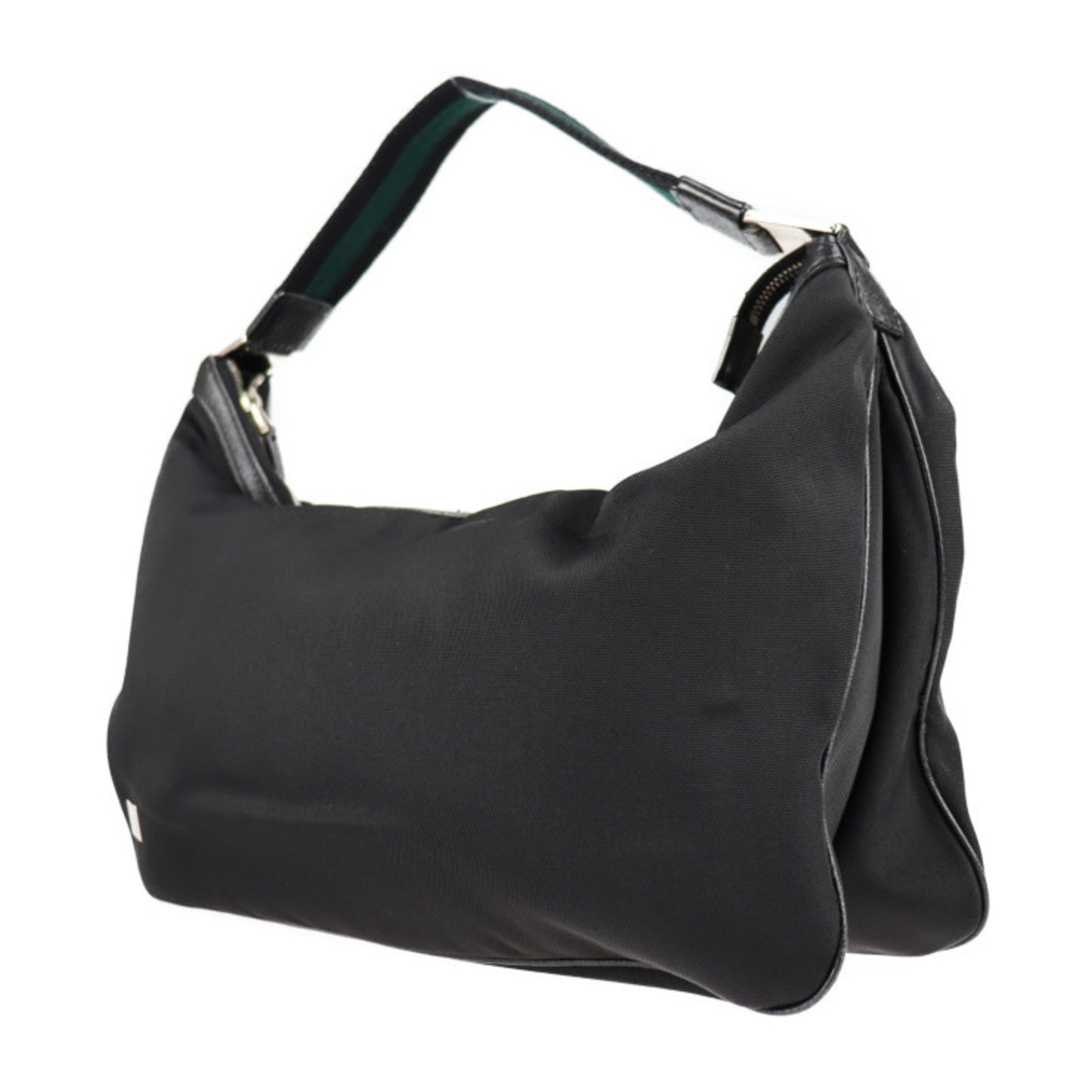Gucci Horsebit Black Nylon Canvas Handbag Shopping Bag Shoulder Bag Tote Bag