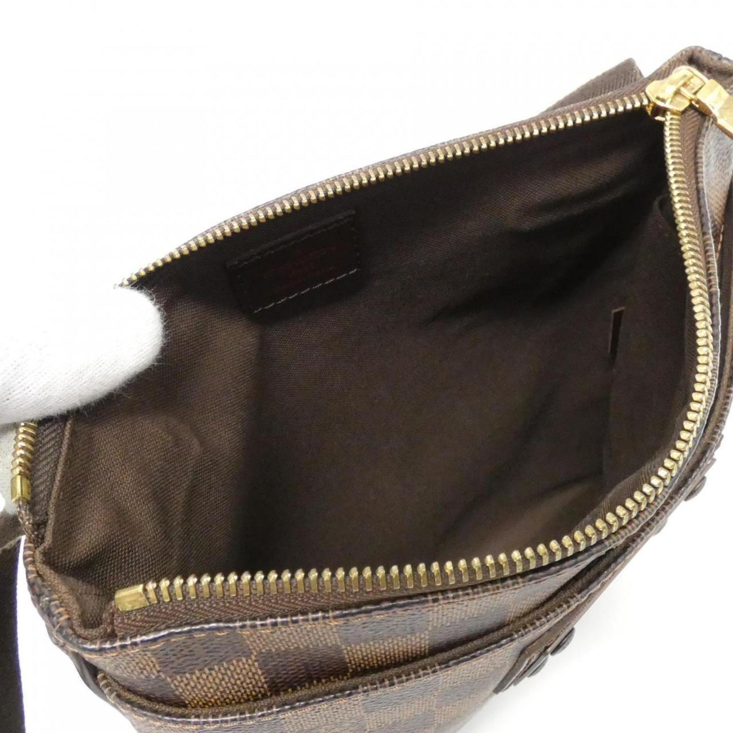 Louis Vuitton Ebene Coated Canvas Pochette Shoulder Bag