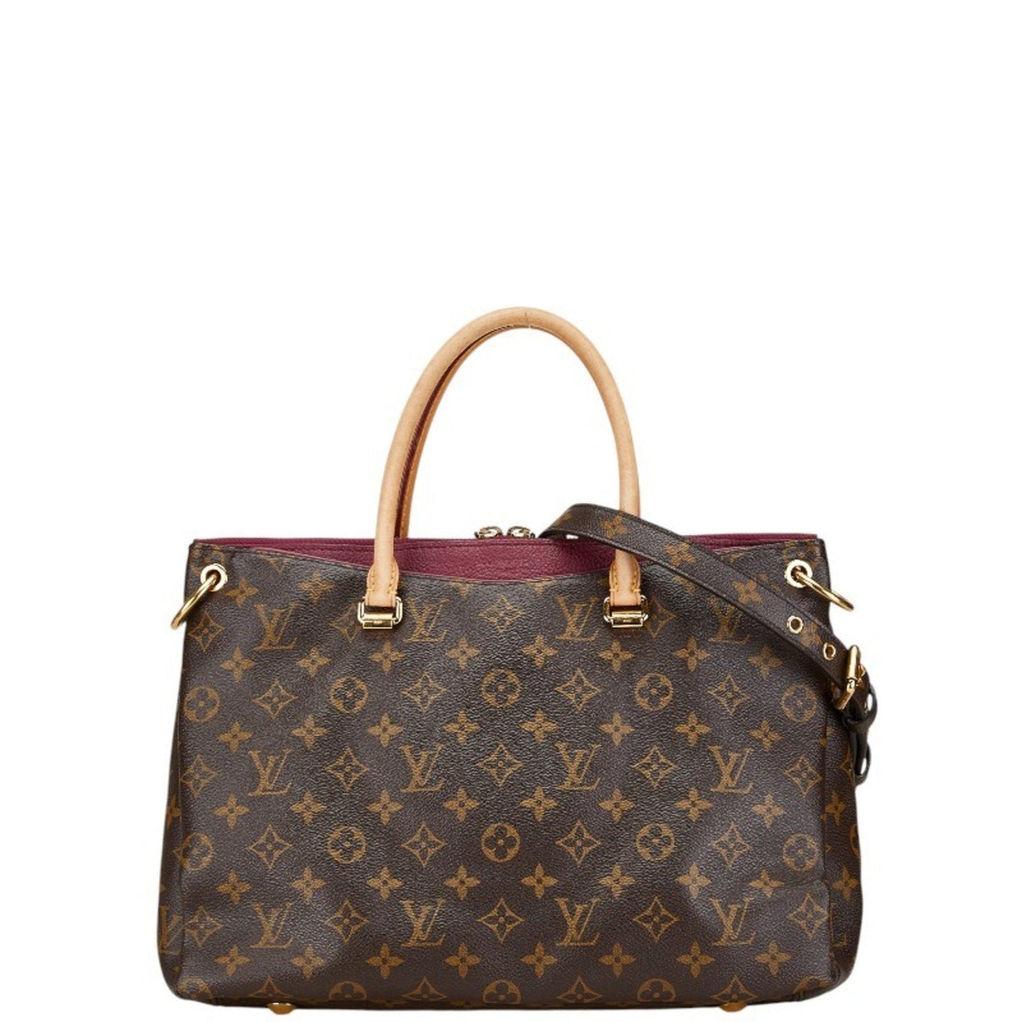 Louis Vuitton Monogram Aurore Brown Monogram Purple Monogram Leather Handbag Shoulder Bag ()