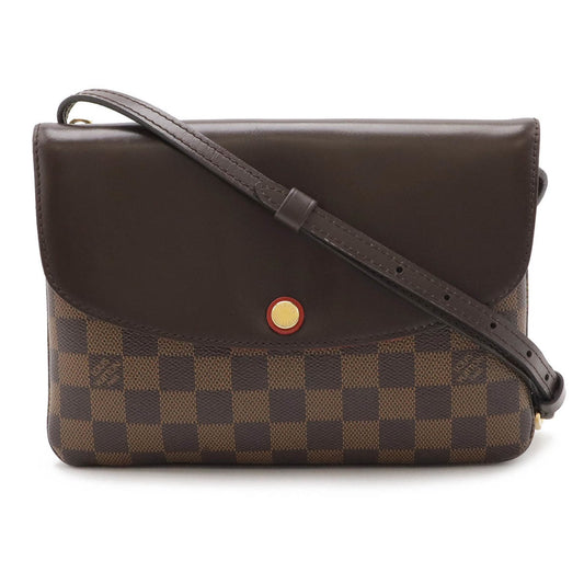 Louis Vuitton Damier Brown Pvc Pochette Shoulder Bag ()