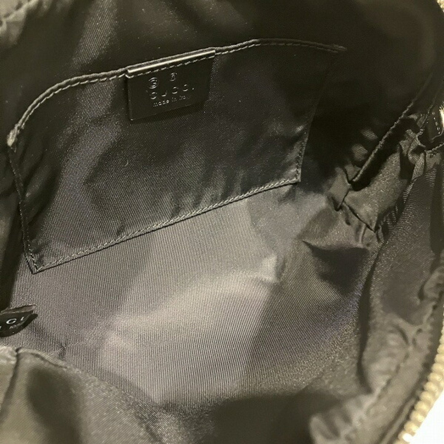 Gucci Black Canvas Pouch
