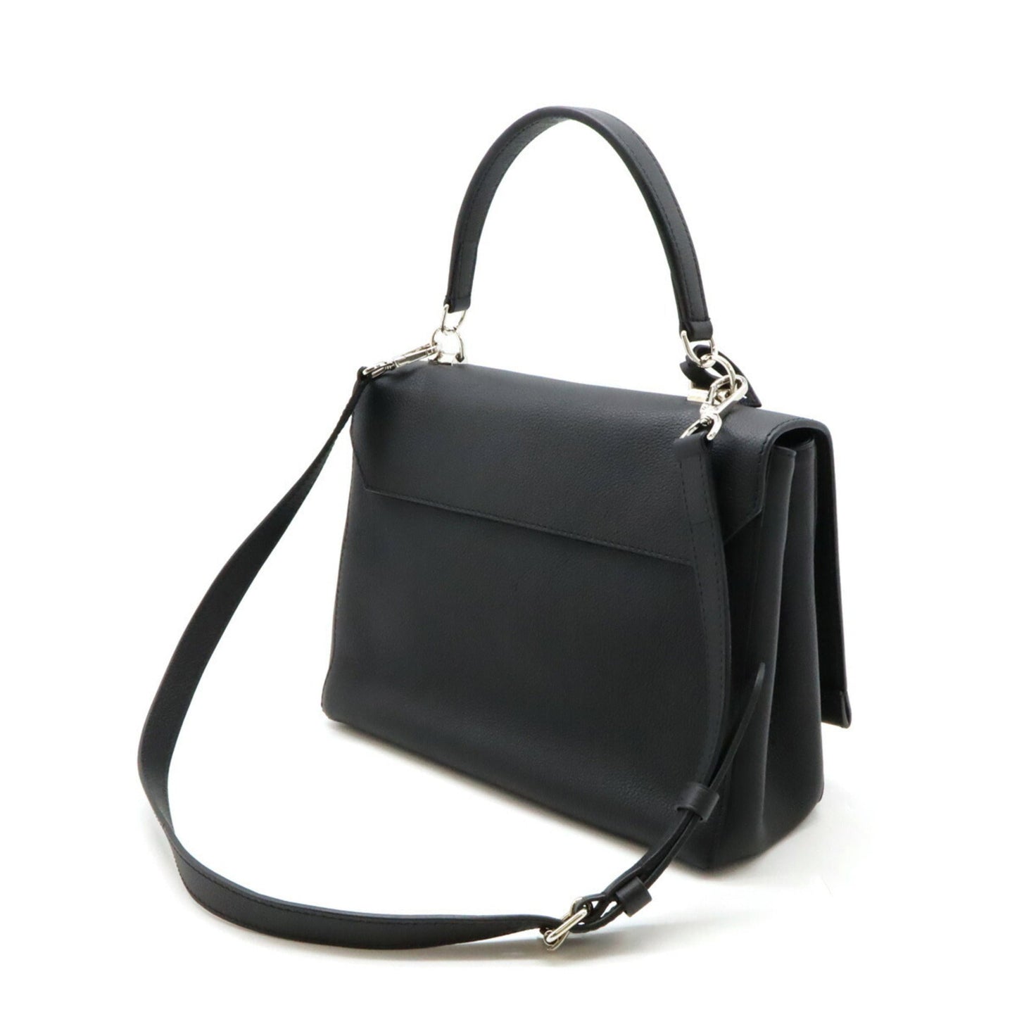 Louis Vuitton Black Noir Leather Handbag Shoulder Bag