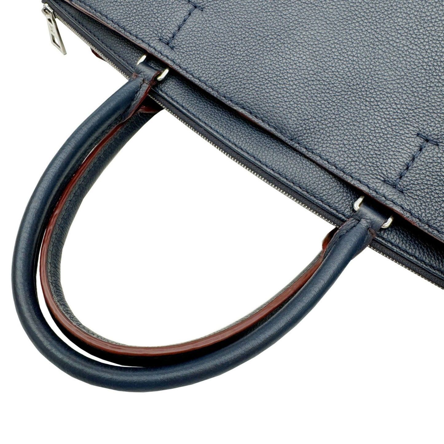 Louis Vuitton Navy Leather Handbag Shoulder Bag