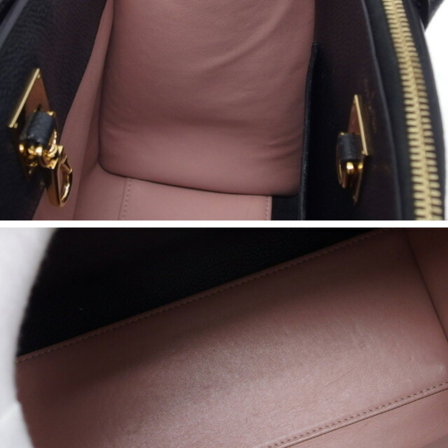 Louis Vuitton Magnolia Noir Leather Handbag Shoulder Bag
