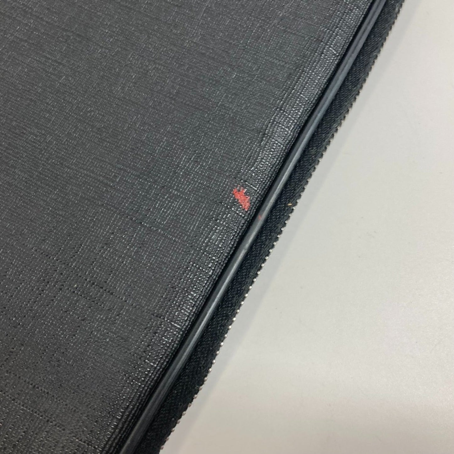 Gucci Black Pvc Leather Clutch Bag Laptop Bag