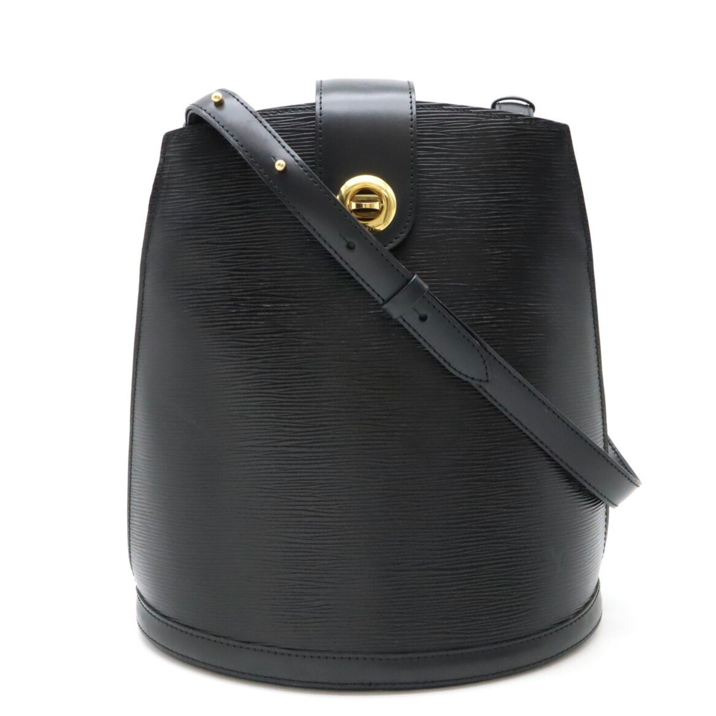 Louis Vuitton Noir Epi Leather Shoulder Bag