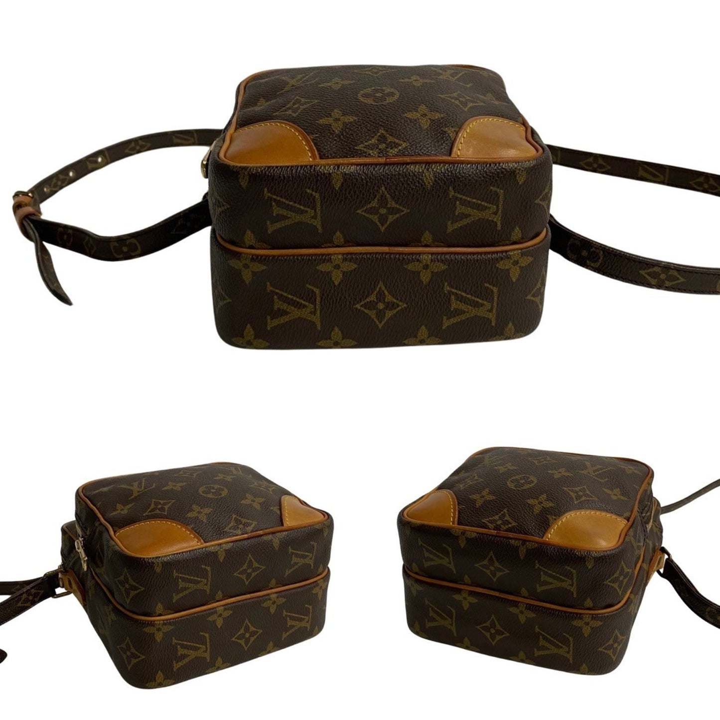Louis Vuitton Monogram Brown Leather Pvc Shoulder Bag