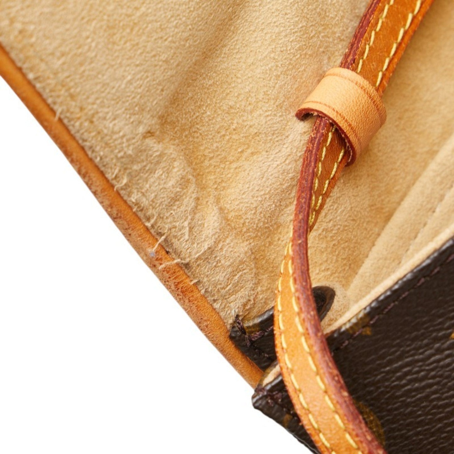 Louis Vuitton Brown Pvc Leather Pochette Shoulder Bag