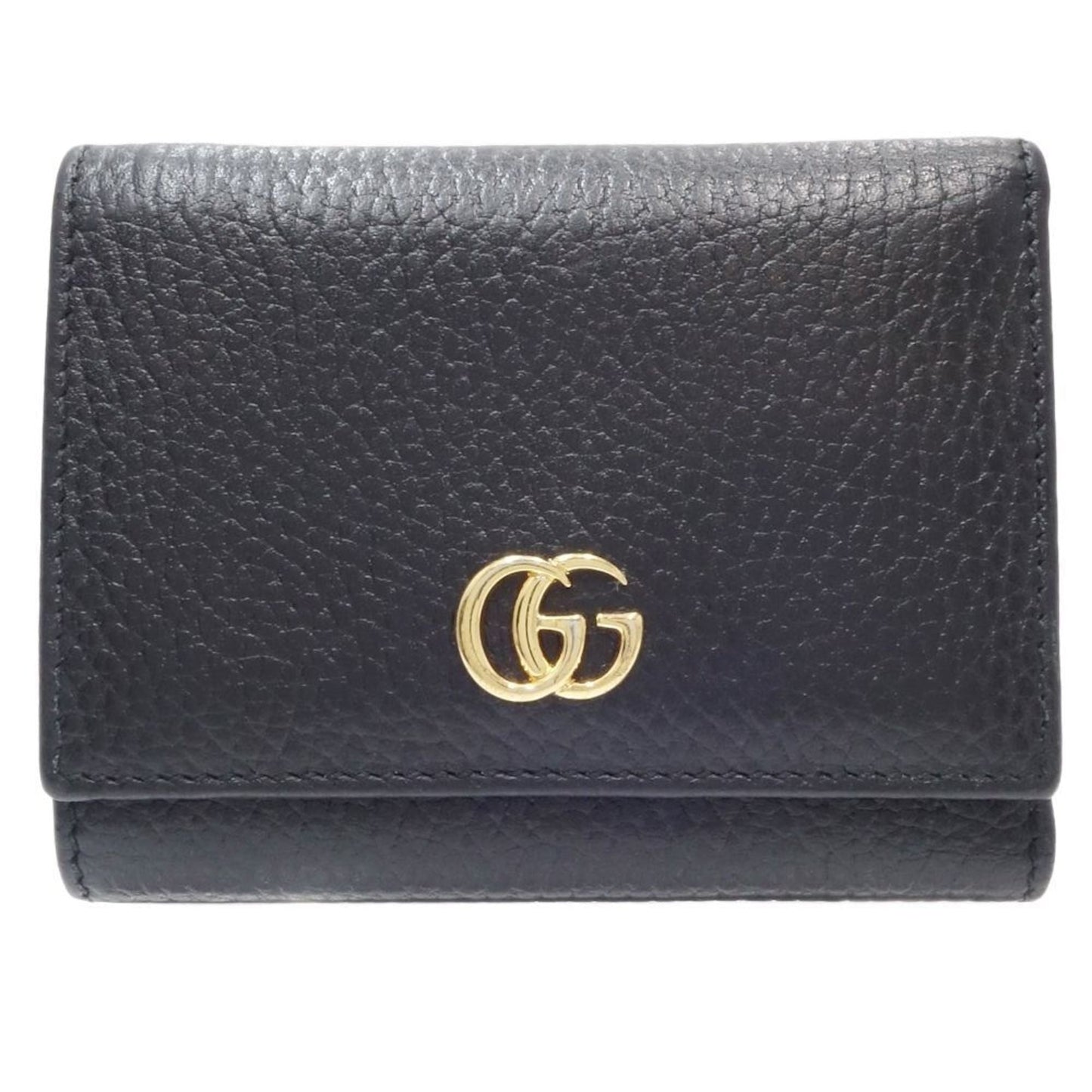 Gucci Black Leather Wallet (Tri-Fold) ()