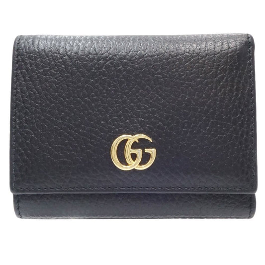 Gucci Black Leather Wallet (Tri-Fold) ()