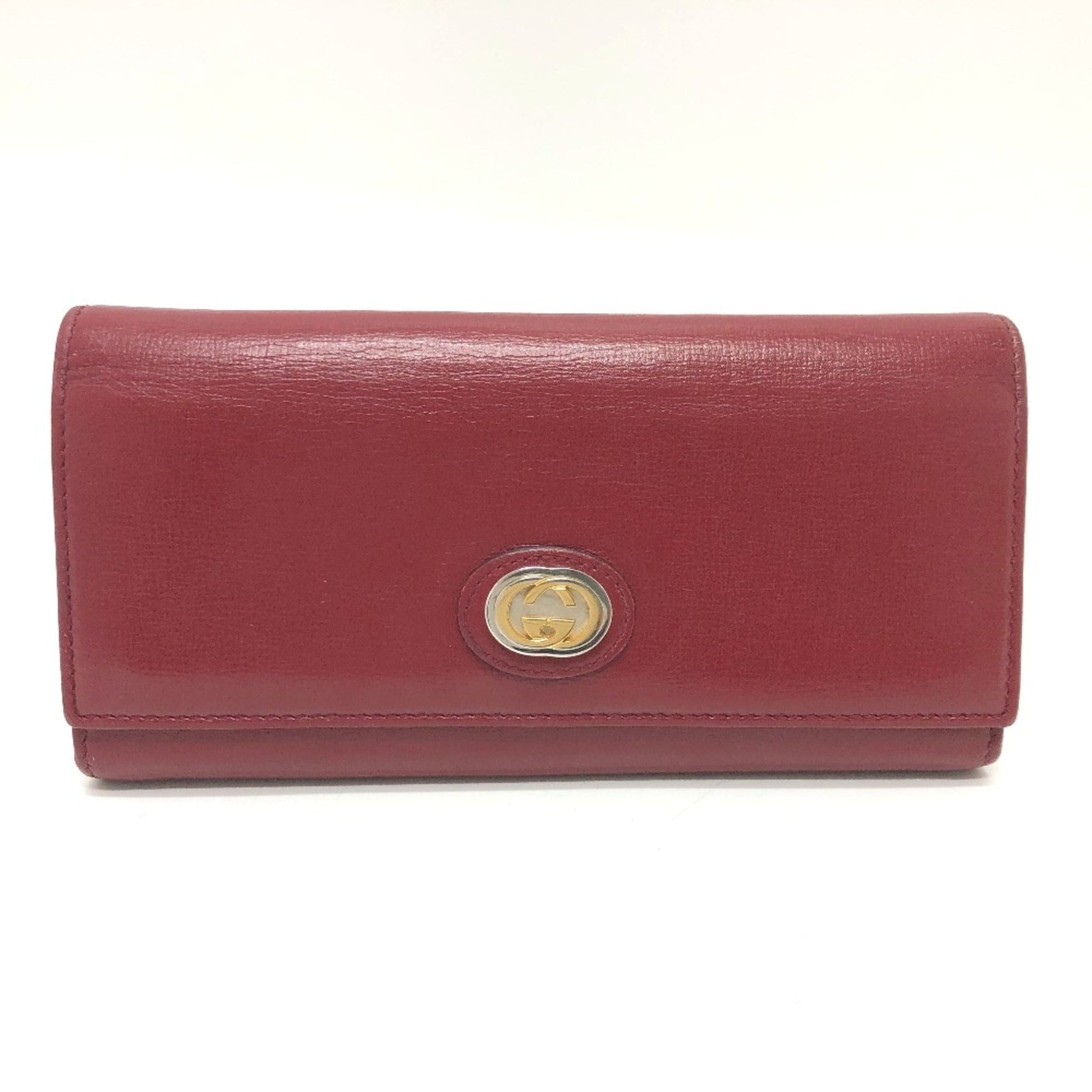 Gucci Red Leather Wallet (Bi-Fold) ()