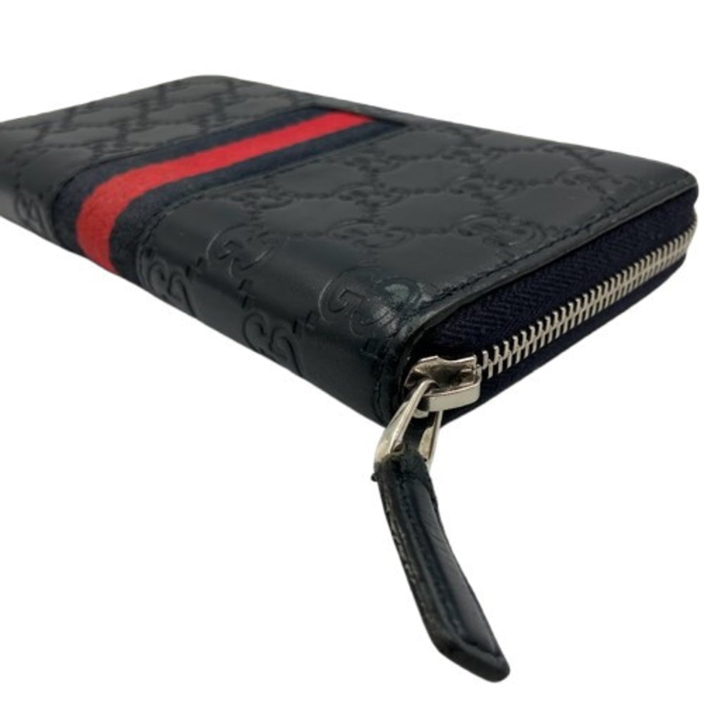 Gucci Black Pvc Long Wallet (Bi-Fold)