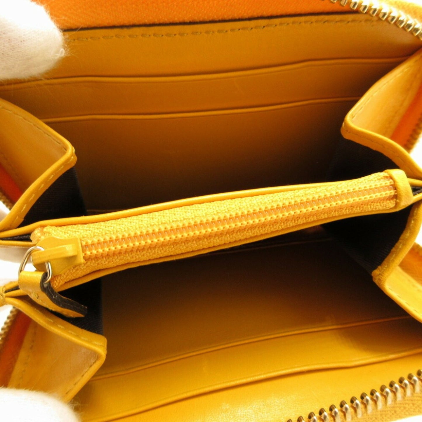 Gucci Yellow Leather Coin Purse/Coin Case