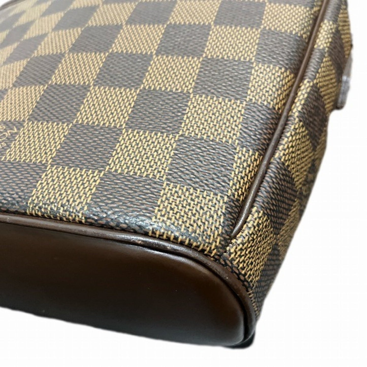 Louis Vuitton Damier Brown Damier Canvas Leather Shoulder Bag