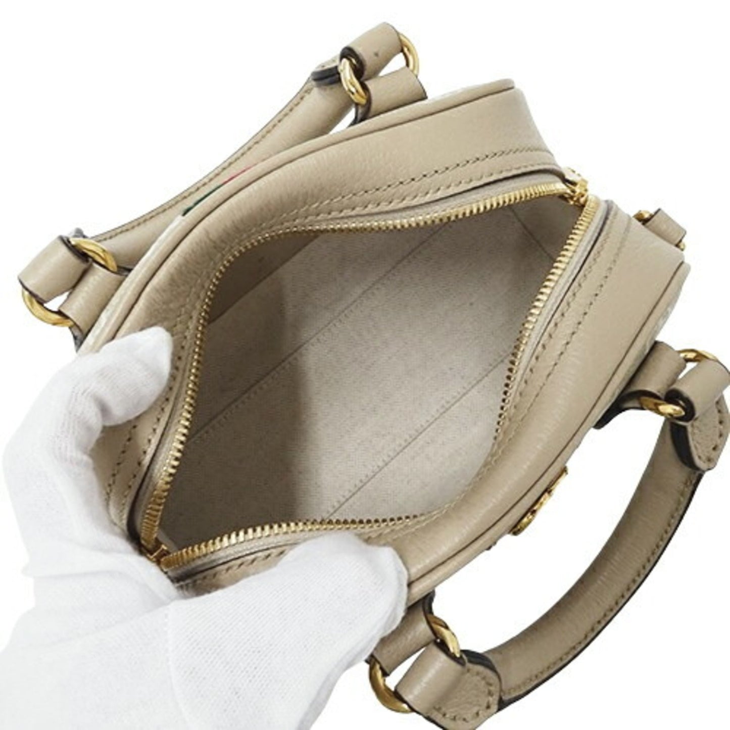 Gucci Beige Grayish Gg Supreme Canvas Handbag Shoulder Bag