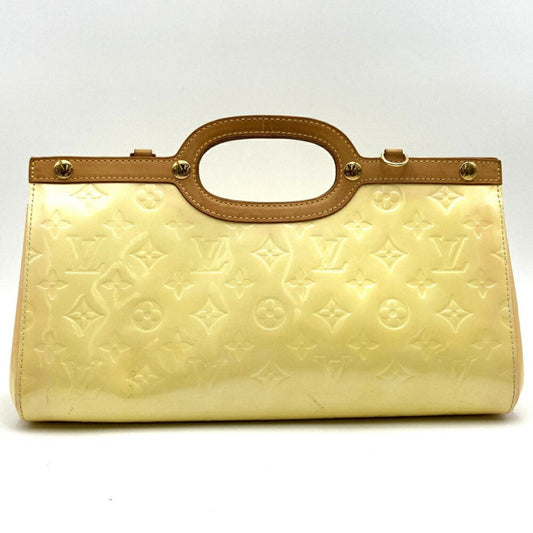 Louis Vuitton Gold Yellow Monogram Vernis Leather Handbag Shoulder Bag ()