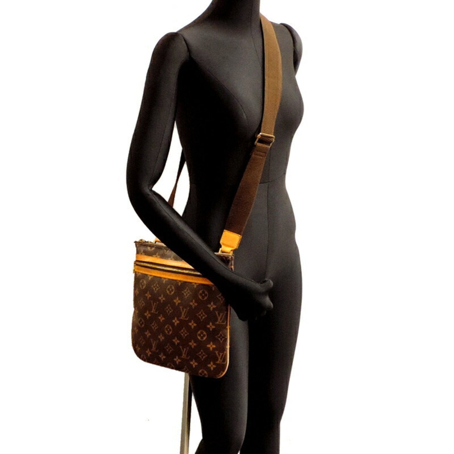 Louis Vuitton Brown Monogram Pochette Shoulder Bag