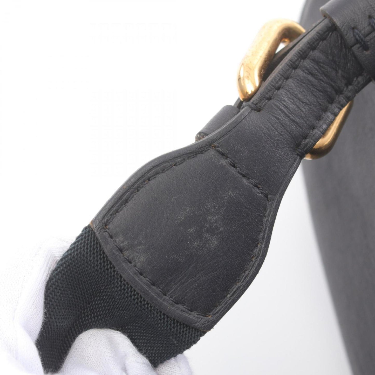 Louis Vuitton Navy Canvas Leather Backpack