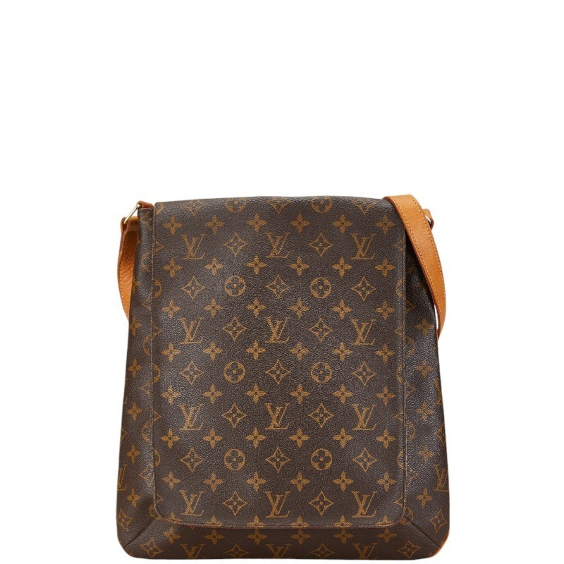 Louis Vuitton Brown Pvc Leather Shoulder Bag ()