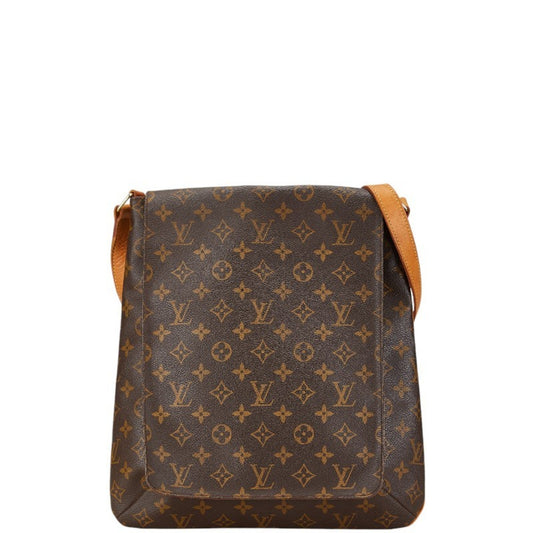 Louis Vuitton Brown Pvc Leather Shoulder Bag ()