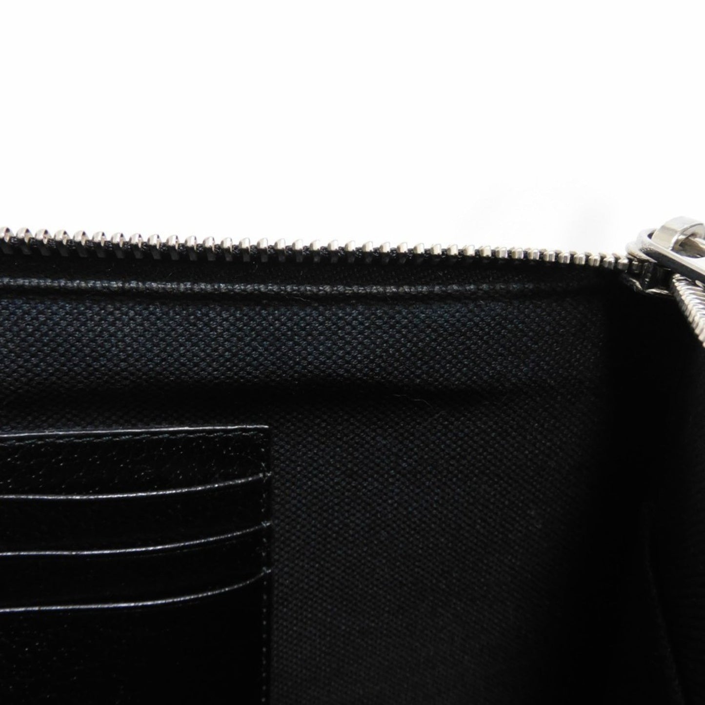 Gucci Black Multi-Color Canvas Leather Clutch Bag Pouch