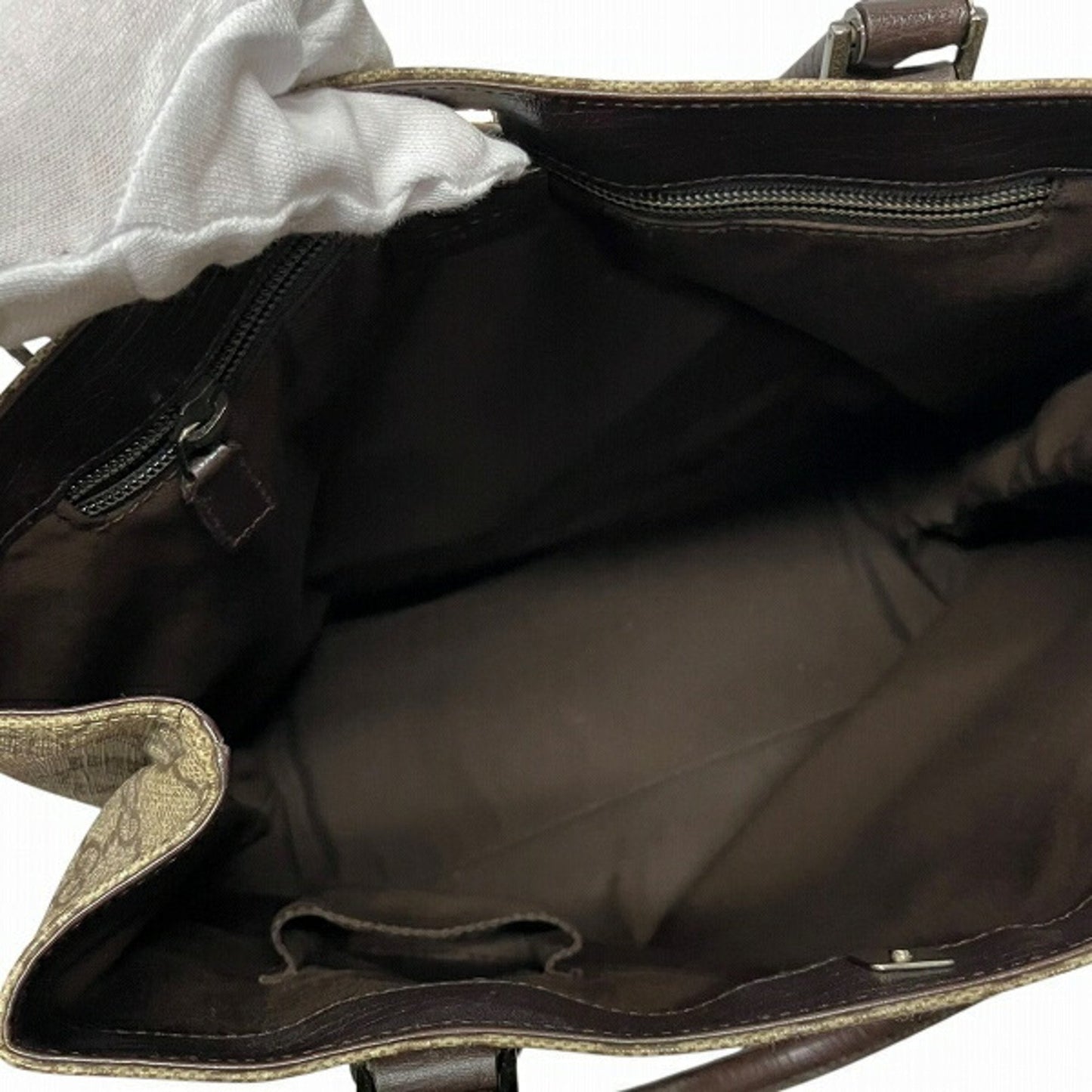 Gucci Brown Pvc Leather Tote Bag