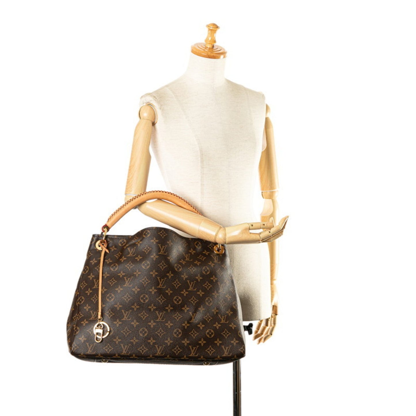 Louis Vuitton Brown Pvc Leather Shoulder Bag Tote Bag