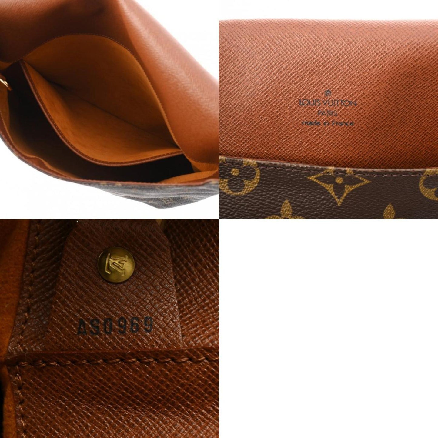 Louis Vuitton Brown Monogram Canvas Shoulder Bag