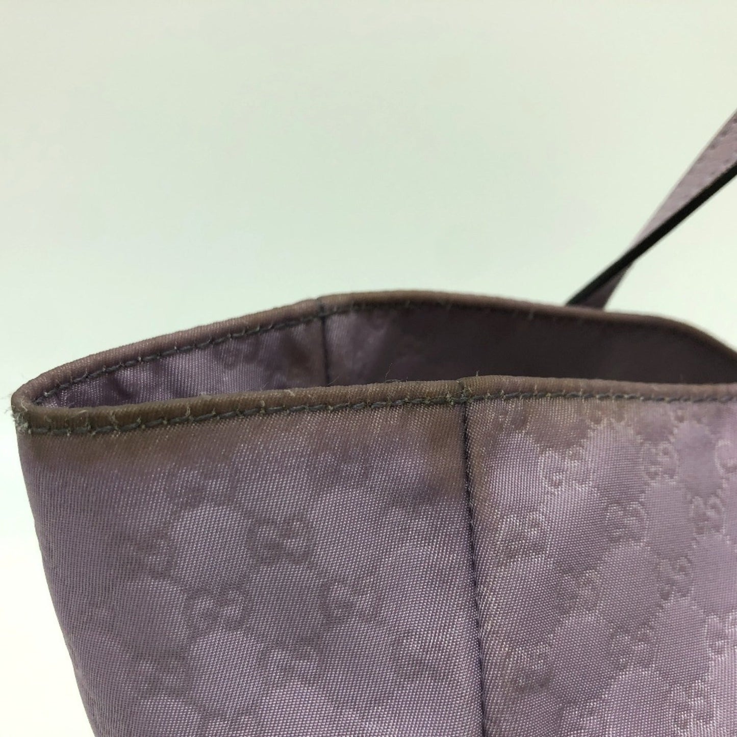 Gucci Purple Nylon Handbag