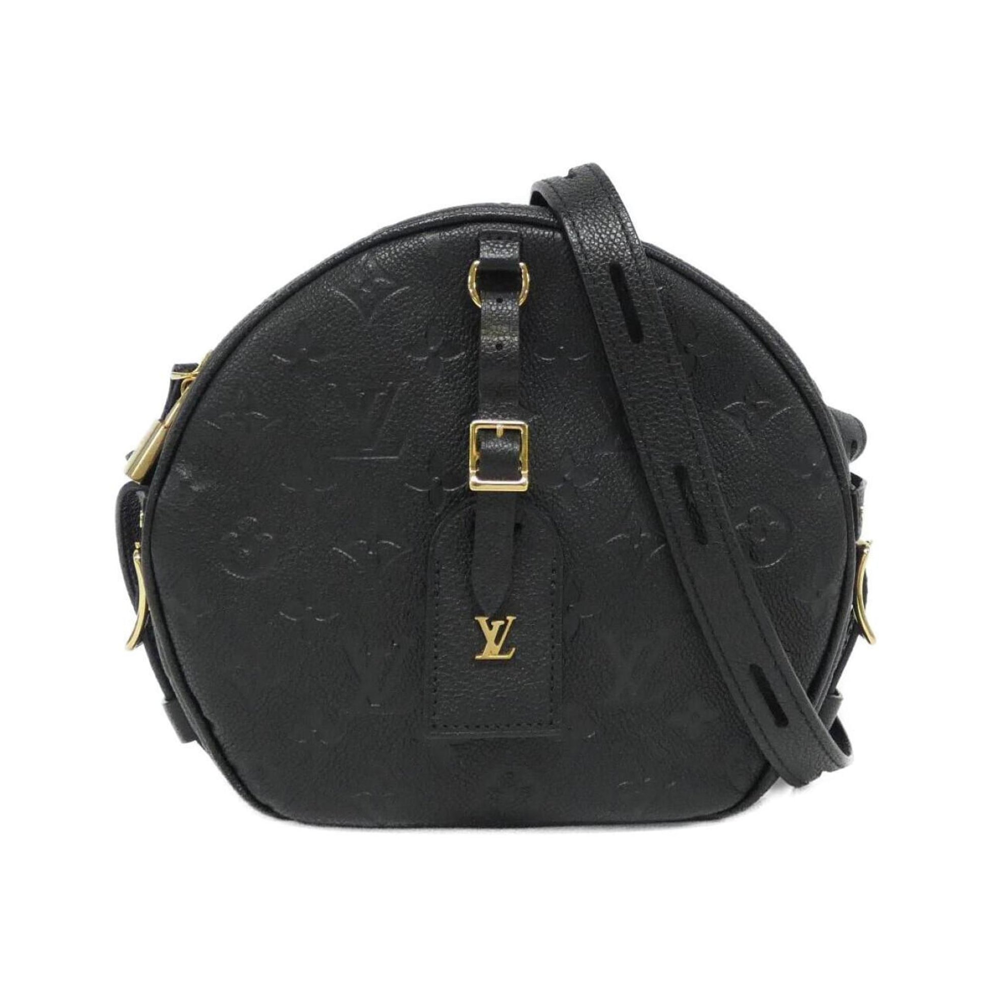 Louis Vuitton Black Leather Shoulder Bag ()