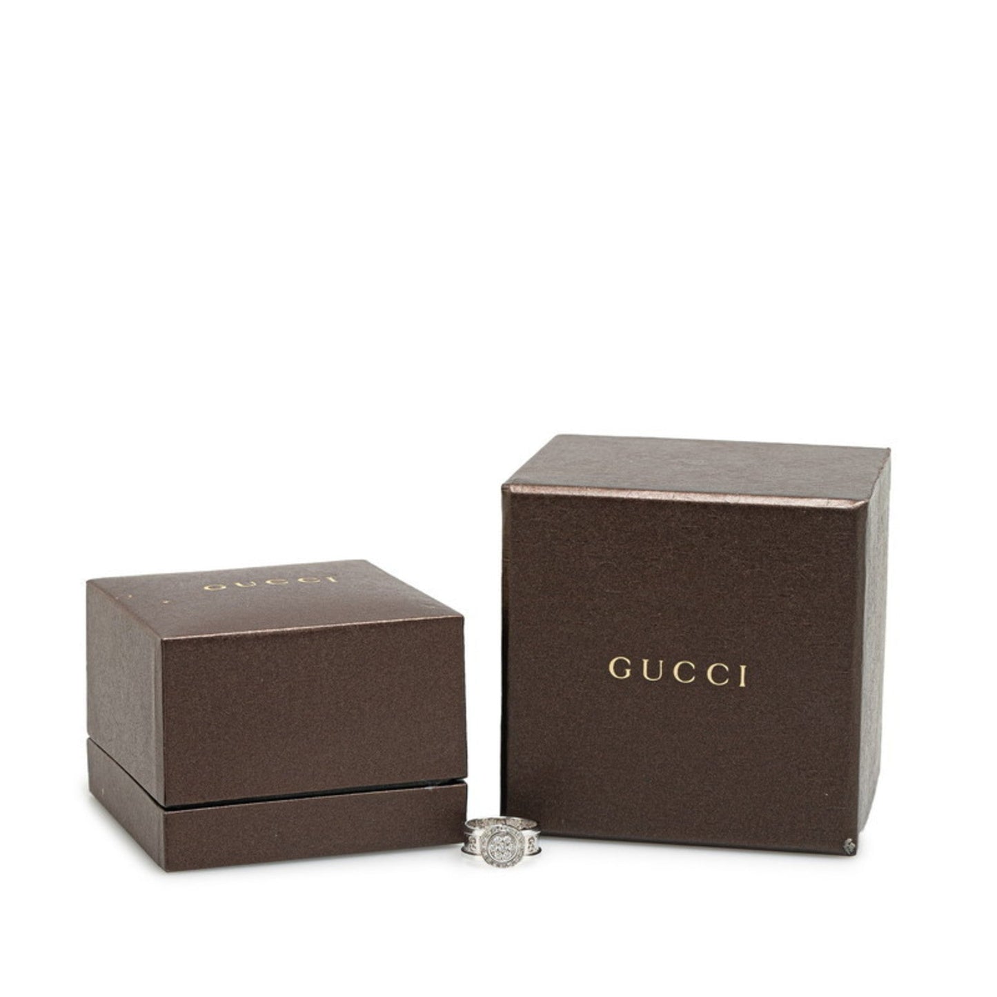 Gucci Icon White White Gold (18K) Band Ring