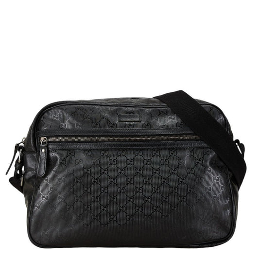 Gucci Black Pvc Leather Shoulder Bag ()
