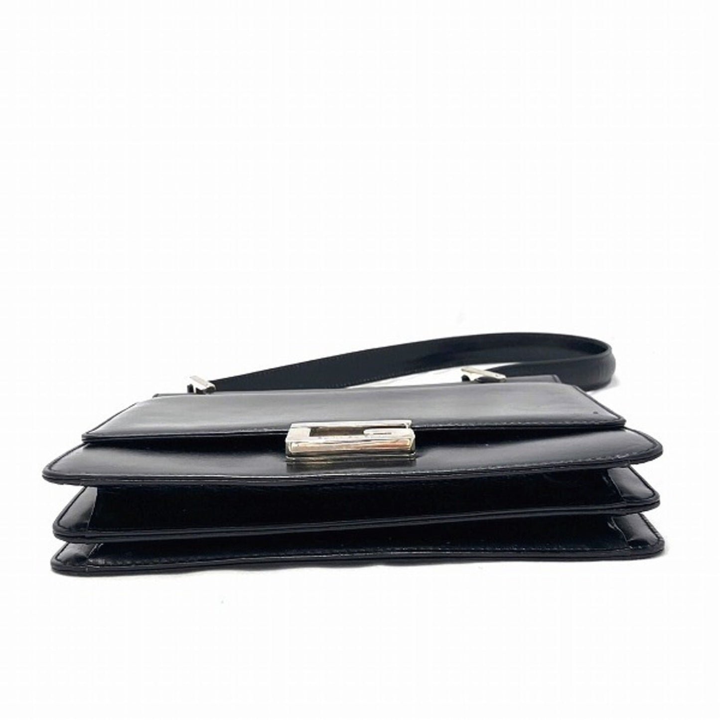 Gucci Black Leather Handbag Shoulder Bag