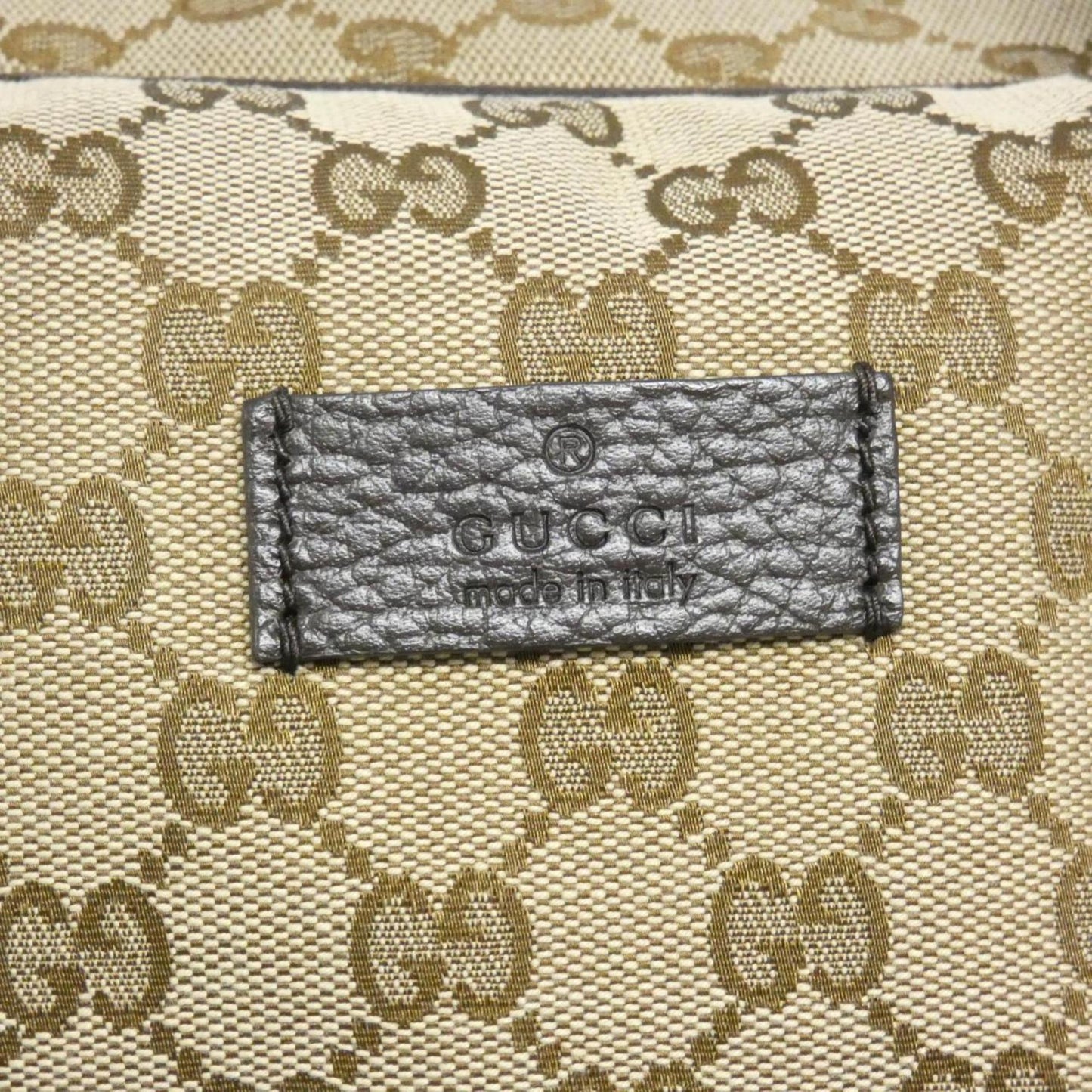 Gucci Beige Gg Canvas Boston Bag