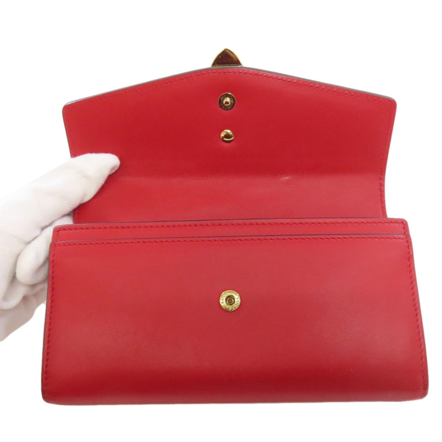 Gucci Red Color Leather Coin Purse/Coin Case