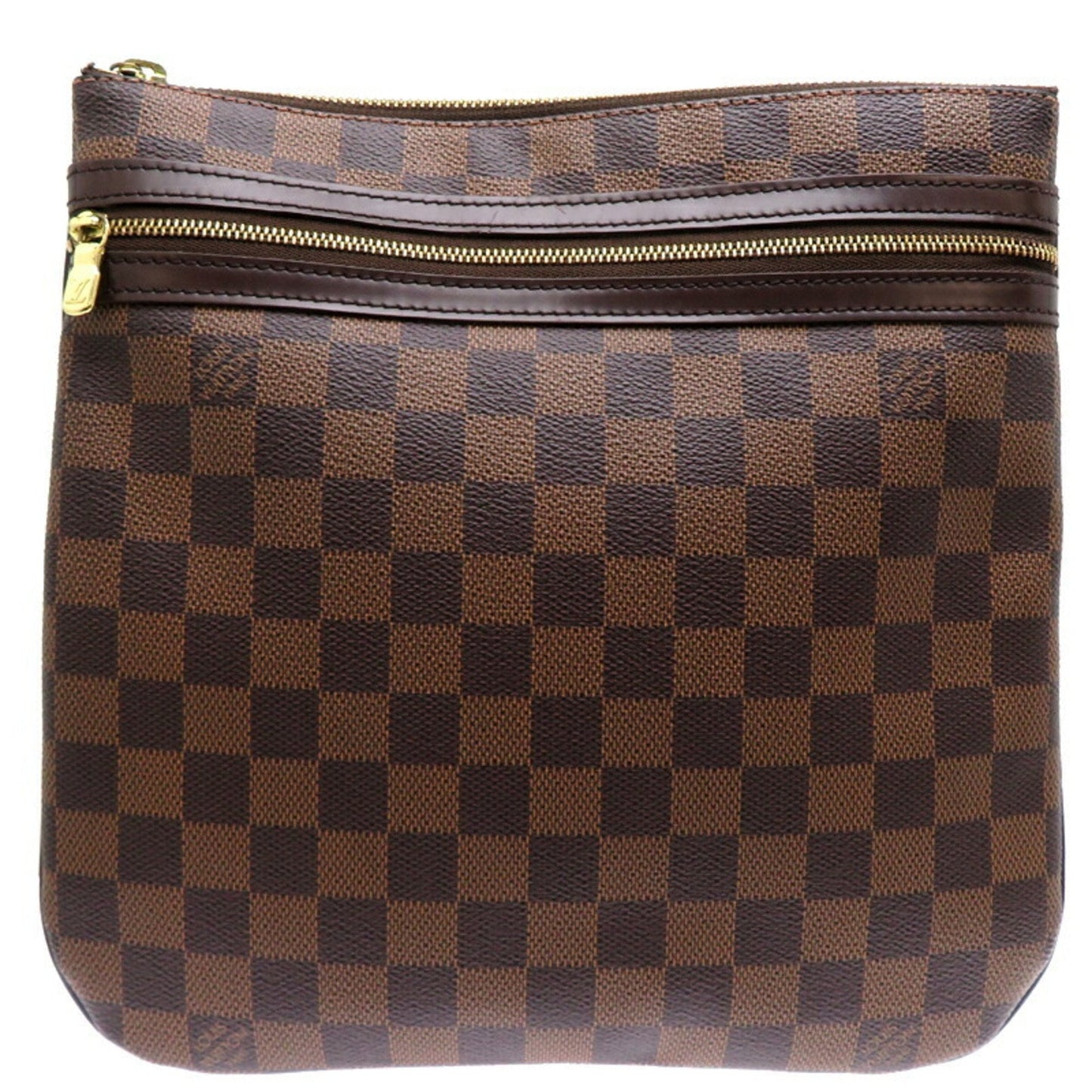 Louis Vuitton Damier Brown Monogram Pochette Shoulder Bag ()