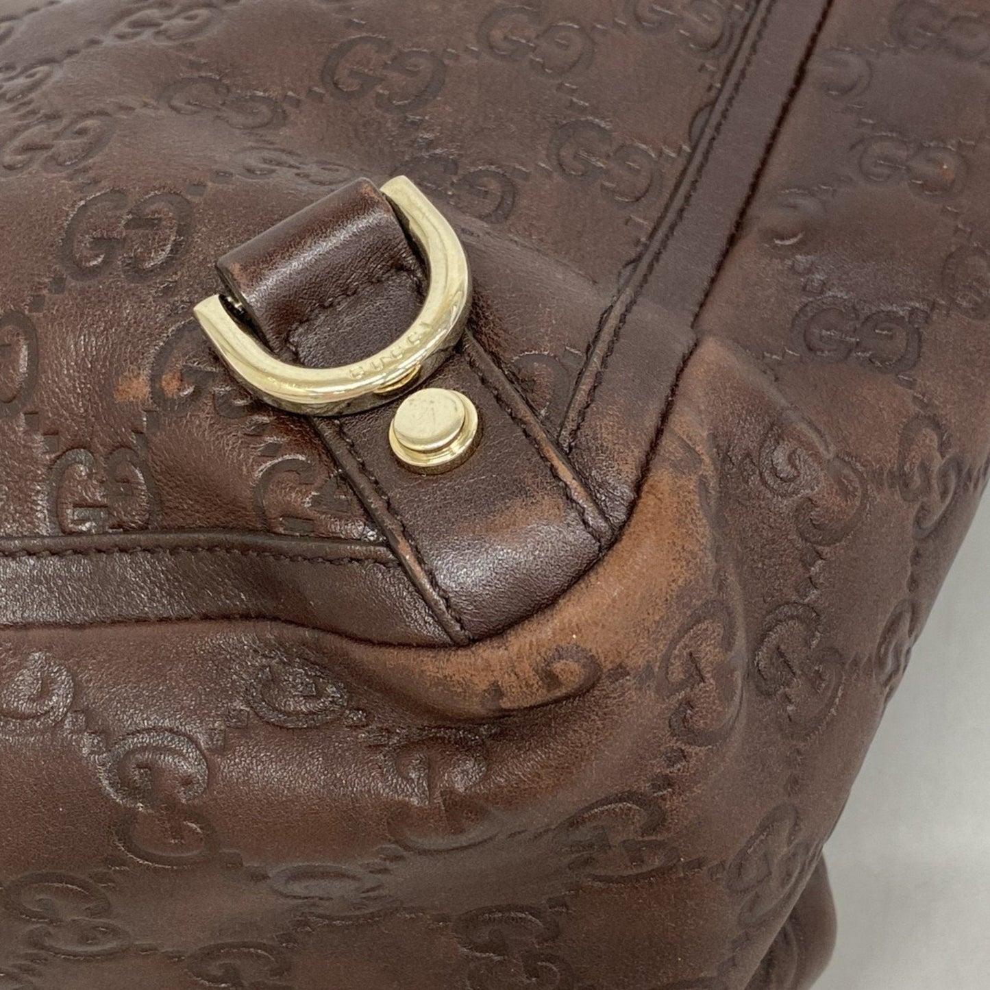 Gucci Brown Leather Tote Bag