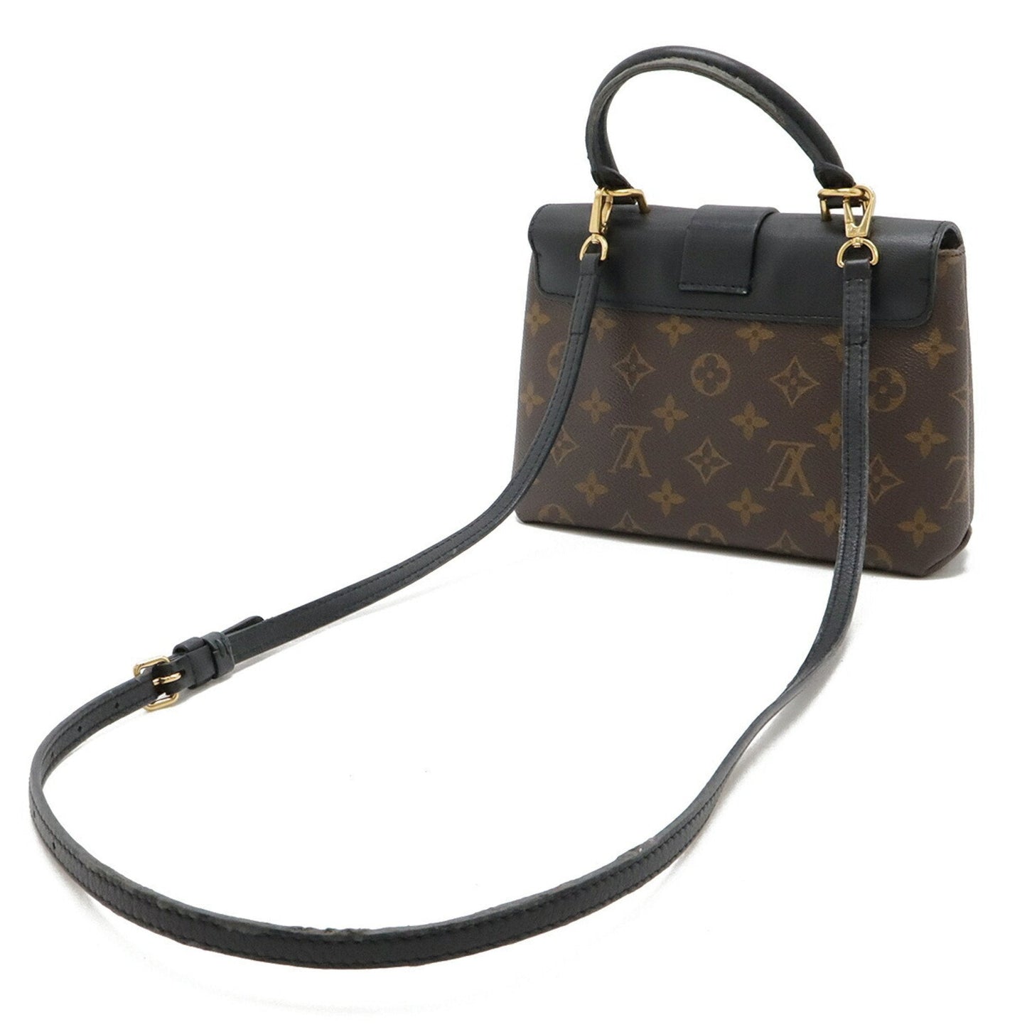 Louis Vuitton Black Noir Monogram Handbag Shoulder Bag