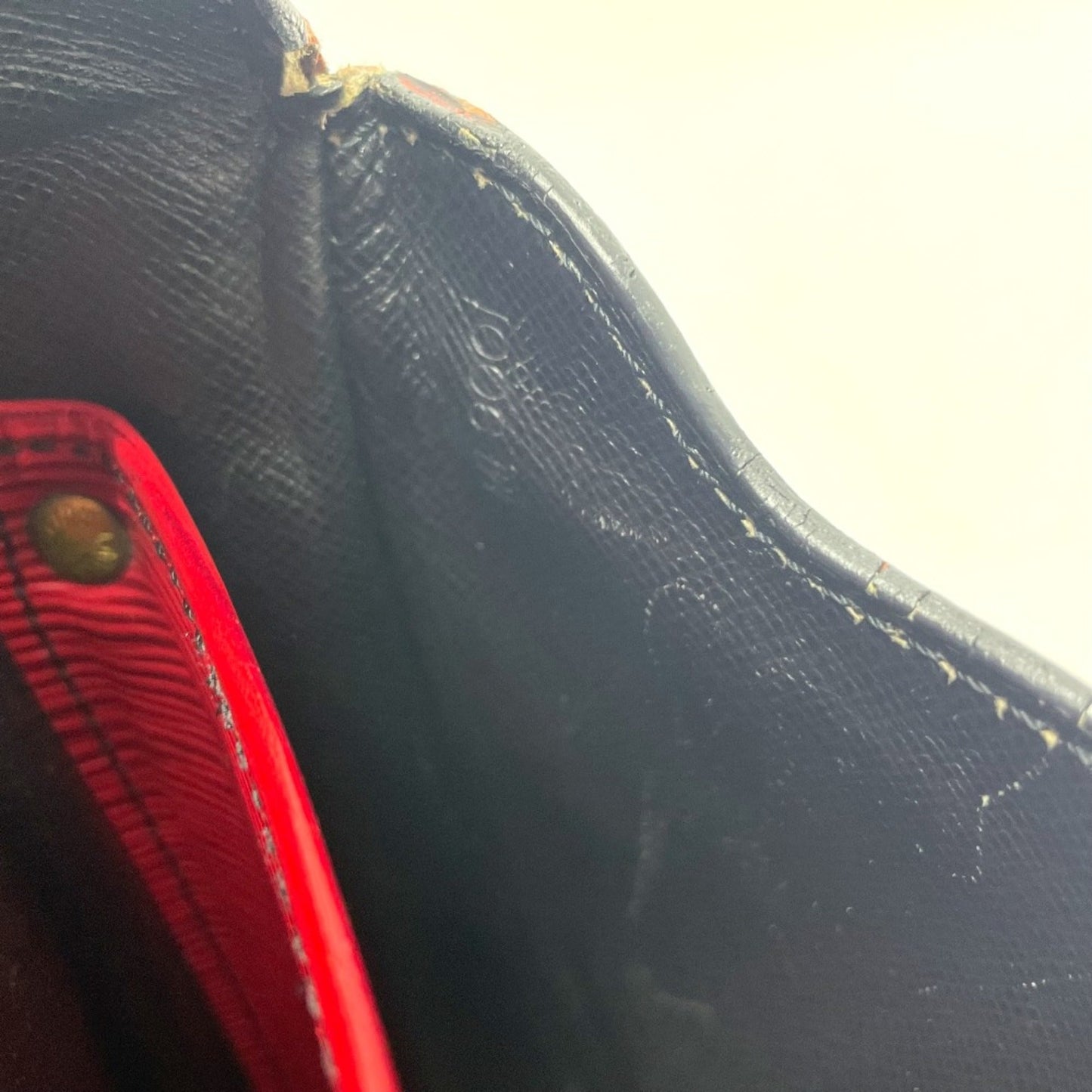 Louis Vuitton Red Leather Shoulder Bag
