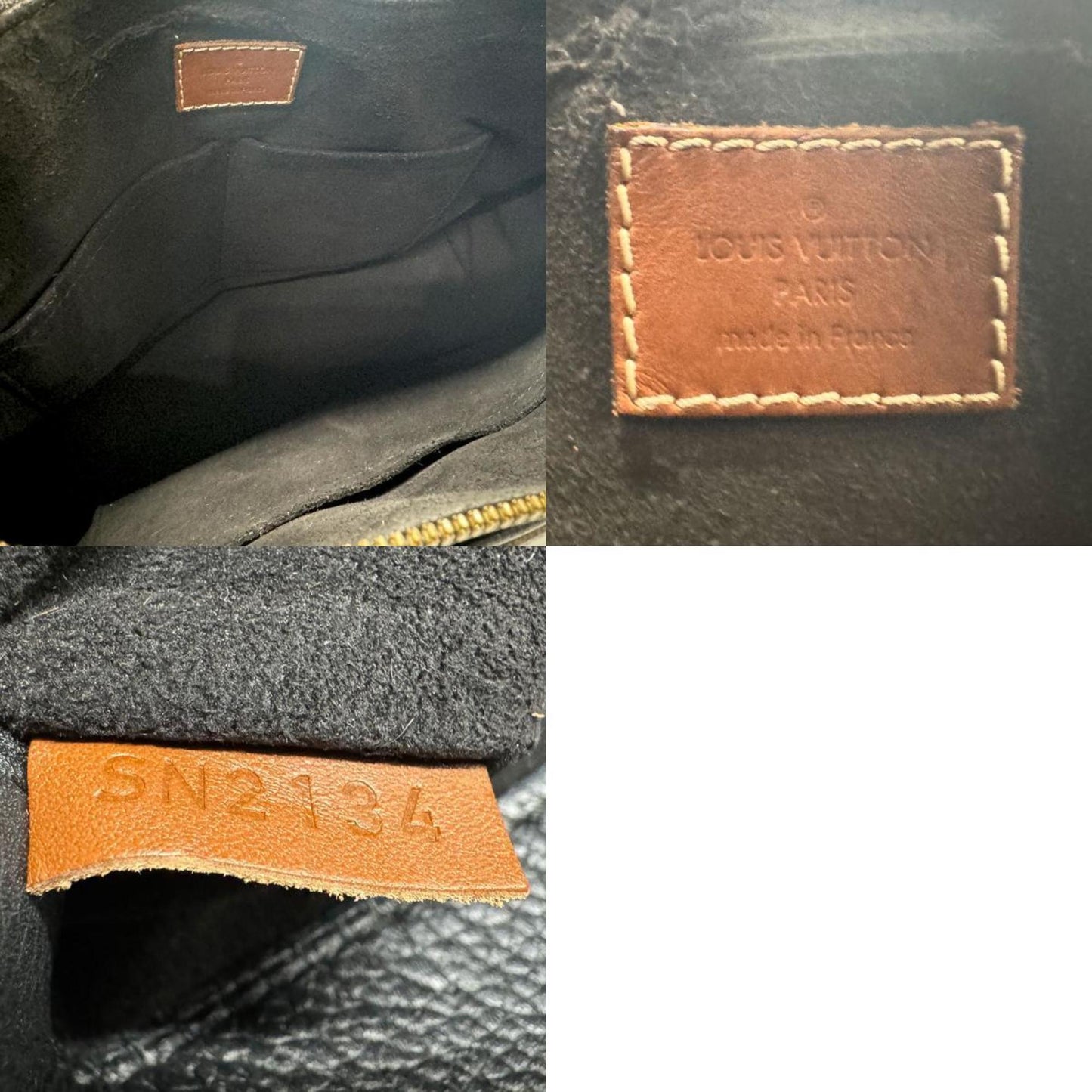 Louis Vuitton Noir Monogram Handbag Shoulder Bag